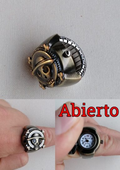 13€ - Anillo reloj One Piece